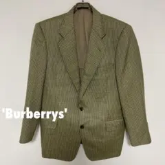 BURBERRYS ウール シルク混 テーラードジャケット ヴィンテージ 80s