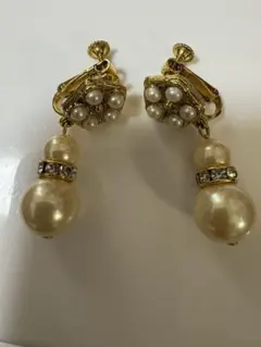 ★★エレガント★ ゴールドトーン✨ パール✨イヤリング★★