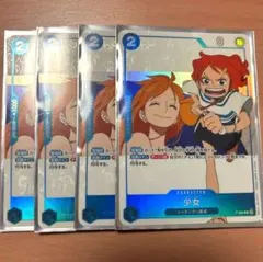 ワンピースカードゲーム　少女　パラレルレア　プロモ　4枚セット