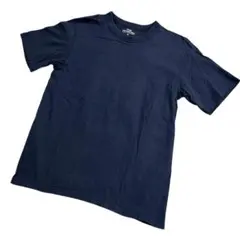 GU コットンクルーネック Tシャツ ネイビー Mサイズ
