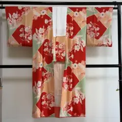 桜*猫様 A11⭐️アンティーク長襦袢 大正ロマン レトロ 縮緬 錦紗 逸品