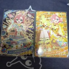 ひみつのアイプリ　スペースバズリウムプラネット/ポムポムプリンなかよし2点