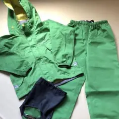 キッズレインコートセット グリーン（モンベル）