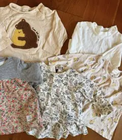 ベビー服 トップス 80cmまで 記名なし5点セット