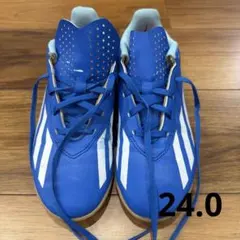 アディダス　ジュニアサッカーインドアシューズ　24センチ