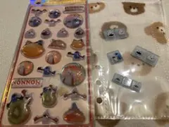 K*o様 パペットスンスン ノンノン うるちゅるシール おまけのタイルシール付き