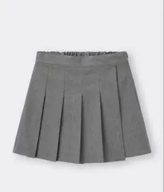 GU プリーツミニスカート Mサイズ グレー