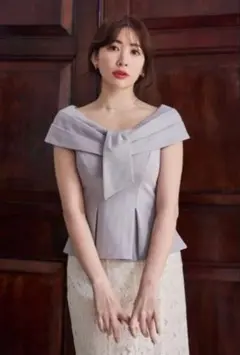 Her lip to Lily Shawl Peplum Top Sサイズ - メルカリ