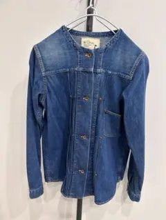美品 orslow オアスロウ ノーカラー デニムジャケット シャツジャケットのサムネイル