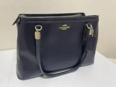 COACH ハンドバッグ　ショルダーバッグ　ネイビー
