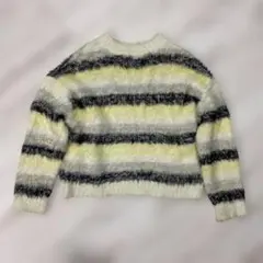 ストライプ 長袖セーター Mサイズ　y2k grunge street