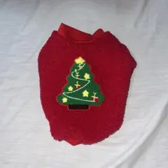 赤い服クリスマスツリー犬服 小型犬用