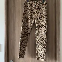 お値下げ中Ray BEAMS レオパードデニム風ストレッチパンツ