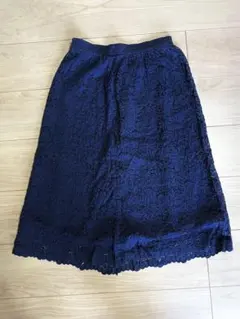 ユニクロ　レースギャザースカート　S