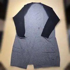 DIESEL ディーゼル アシンメトリーロングカーデ　ダイダイ染め