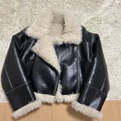 MURUA ムートンジャケット ブラック