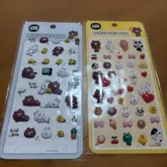 LINE FRIENDS PUKUPUKU SEAL シール2シートセットのサムネイル