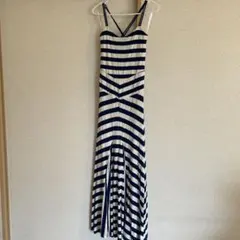 ボーダー ロングワンピース
