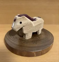 年代物✨希少✨】木製 置物 伊賀上野 関ヶ原 どんぐり 木彫り人形 郷土