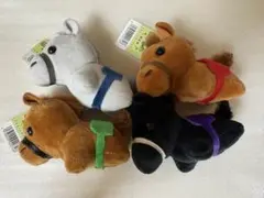 セリア　競走馬　マスコットぬいぐるみ4種セットのサムネイル