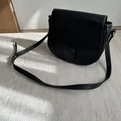 Daks 黒 レザー ショルダーバッグ