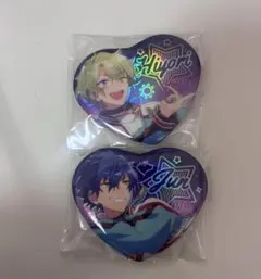 あんスタ　中国　缶バッジ　7周年　ハート缶バッジ　巴日和　漣ジュン