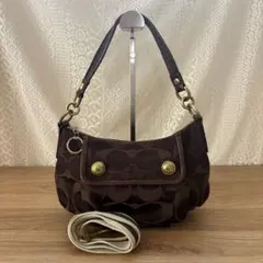 vintage coach poppy 2way bag 13833