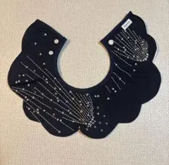 【新品未使用】マールマール　星柄刺繍 ネイビー スタイ