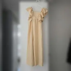 ZARA ストライプフリルオーバーオール 110cm