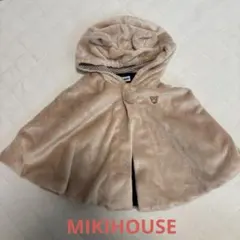 MIKIHOUSE ベビーくま耳ポンチョ