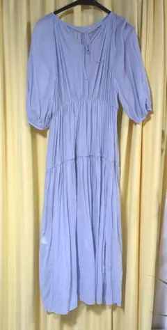 Demi-Luxe BEAMS / コットンボイル ティアードワンピース