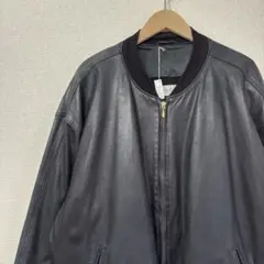アメリカ古着　レザージャケット　ボンバージャケット　本革　 XL相当　4232