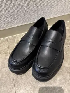 チャンキーソールローファー GU ブラック