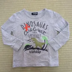 klädskāp 恐竜プリント 長袖Tシャツ 100cm