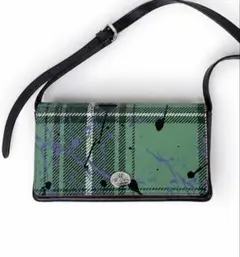 Vivienne Westwood チェック柄ショルダーバッグ グリーン 美品