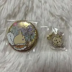 まじかるちいかわ ホログラム缶バッジ ミニアクリルチャーム うさぎ
