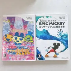 Wii ソフト2本セット エピックミッキー たまごっち 動作確認済
