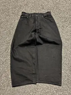 GAP ブラック スーパーバギー デニムパンツ 31/30