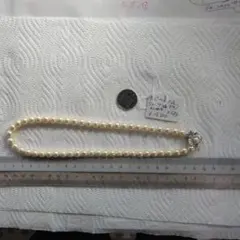 ホワイトパール ネックレス 約42センチ位