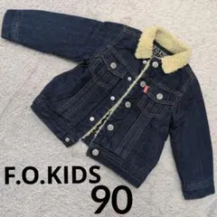 F.O.KIDS ボア襟付きデニムジャケット 90