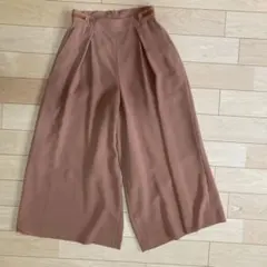 【美品】オレンジ　ワイドパンツ　nano universe ナノユニバース