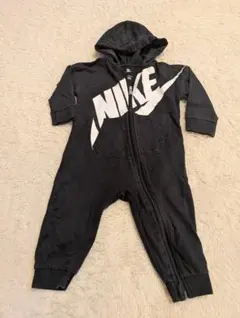 NIKE フード付きロンパース 80-90cm ブラック