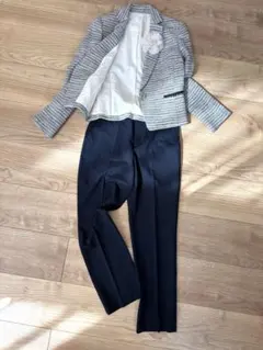 COMME CA ISM ツイードジャケット含 セレモニースーツ3点セット