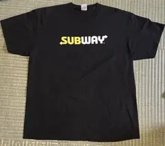 『企業系』公式SUBWAY ロゴ Tシャツ XL ブラック