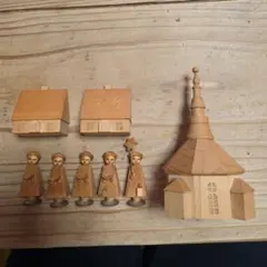 ヴィンテージ ドイツ ザイフェン 聖歌隊 クリスマス 木製 オブジェ