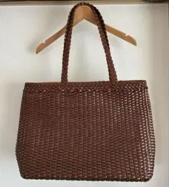 イタリア製】COLE HAAN コールハーン 編み込みレザートートバッグ 美品 