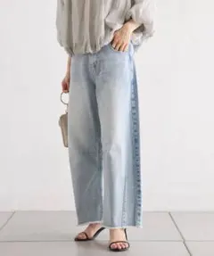 24年 PUAL CE CIN ピュアルセシン カーブ シルエット デニムパンツのサムネイル