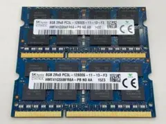ノートPC用メモリ 8GB×2 (合計16GB) PC3L-12800S