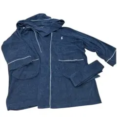 【美品】Ralph Lauren バスローブ Mサイズ ネイビー