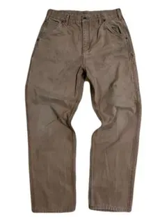 古着 GRAVEL GEAR ダック地 ペインターパンツW34×L34 ブラウン